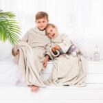 DecoKing Lazy Kids takaró ujjakkal, krémszínű, 90 x 105 cm, krém
