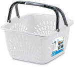 4-Home VENTO műanyag kosár fogantyúval, 40 x 40 x 23 cm