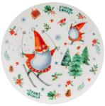 Altom Design Winter Gnomes porcelán desszert tányér 20 cm