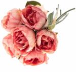 4-Home Bazsarózsa műcsokor rózsaszín, 16 x 27 cm