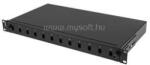 Lanberg 19" optikai patch panel 12xSC szimplex / 12xLC duplex fekete (FOP1-12SS-LDB) (FOP1-12SS-LDB)