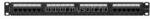 Lanberg Patch panel 24 port 1U 19" CAT. 6a UTP, fekete (PPUA-1024-B) (PPUA-1024-B)