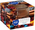 BISPOL Ароматна свещ в чаша Bispol Aura - Christmas Spices, 80 g (sn69-406)