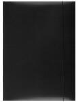 Office Products Mapa din carton plastifiat cu elastic, 350gsm, Office Products - negru (OF-21191141-05)
