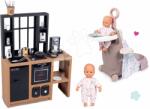 Smoby Set cărucior de înfăşat cu bucătărie Natur Baby Nurse Smoby și păpușă de 32 cm (SM220346-3) Papusa