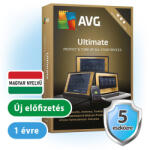 AVG Technologies Ultimate 5 eszközre, 1 évre (ULT20T12ENK-5) - virusirto-szoftverek