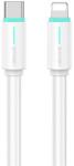 USAMS YU cablu de date (Type-C - lightning, 30W, încărcător rapid, 100cm, șiret) WHITE SJ735USB02 (SJ735USB02)