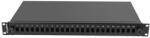 Lanberg 19" optikai patch panel 24xSC szimplex/24xLC duplex fekete FOP1-24SS-LDB (FOP1-24SS-LDB)