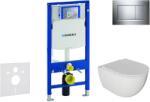 Geberit Duofix - Set pentru montare încastrată, toaletă Oudee și capac softclose, clapetă Sigma20, crom SANI11CA1121 (SANI11CA1121)