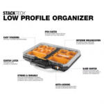 TOUGHBUILT StackTech TB-B1-O-10 alacsony rendszerező doboz (TB-B1-O-10)