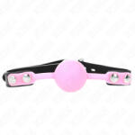 Kink Luminous Silicone Ball Gag 4cm Pink