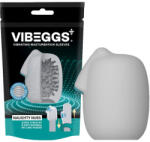 VIBEGGS Naughty Nubs Vibrating Masturbation Sleeve White