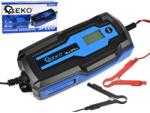 GEKO automatikus akkumulátortöltő 6/12V 10A 4-200Ah LCD kijelző G80061 (G80061)