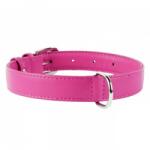 COLLAR Sima bőr nyakörv, rózsaszín 38 - 49cm, 25mm