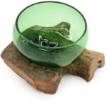 Sauna Cool Széles üvegtál fa alátéten - illatosításra