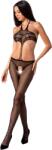 Passion Woman Bs080 harisnyaoverall - fekete