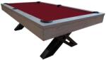Dynamic Biliárdasztal, X-con, 8 ft. , Szürke tölgy Club Cloth burgundy (55.136.08.4.4)