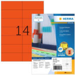 Herma Etikett címke Herma 105x42.3 mm szegély nélküli piros 100 ív 1400 db/doboz (4557)