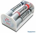 Pentel Táblamarker készlet, 6 mm, kúpos hegy, PENTEL "Maxiflo", 4 különböző szín (PENMWL5M4N) - kecskemetirodaszer