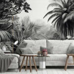 Wallvision Fekete-fehér dzsungel mintás fotótapéta 368x254cm
