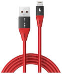 BlitzWolf BW-MF10 Pro Red 1, 8m USB/Lightning piros adat- és töltőkábel (BW-MF10 PRO RED) - haztartasibolt