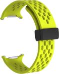 Cellect Galaxy Watch7 Ultra lyukacsos mágneses szilikon óraszíj, 24mm, neonzöld (STRAPPWATCH7U-NE) (STRAPPWATCH7U-NE)