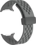 Cellect Galaxy Watch7 Ultra lyukacsos mágneses szilikon óraszíj, 24mm, világosszürke (STRAPPWATCH7U-GY) (STRAPPWATCH7U-GY)