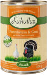Lukullus 24x400g Lukullus Naturkost Adult pulykaszív & liba nedves kutyatáp