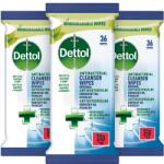 DETTOL Antibakteriális felülettisztító törlőkendő, 3× 36 db (CIS069s3)
