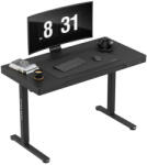 Mark Adler Állítható magassággal, íróasztal fiók a pultban, memória funkcióval, USB portokkal, 120 x 60 cm, fekete (MA-LEADER-82-BLACK)