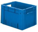 LA-KA-PE - Cutie stivuibila pentru transport 400x300x270mm, albastru, maxim 600kg cu orificiu pentru maner [VTK400/270-0blau] (VTK400/270-0blau)