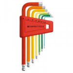PB Swiss Tools Set chei haxagonale in L cu cap sferic PB Swiss Tools, 1.5-6mm, 7 bucati (PB212.H-6RB) - constructii-mag Cheie imbus
