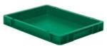 LA-KA-PE Cutie stivuibila LA-KA-PE TK400/50-0 400x300x50mm verde fara maner (075500203) - constructii-mag