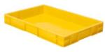LA-KA-PE Cutie stivuibila LA-KA-PE TK600/75-0 600x400x75mm galbena fara maner (072750204) - constructii-mag