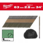 Milwaukee - Cuie in banda, 7.4 x 2.8 mm, 34°, 63 mm, 2200 bucati [4932492600] (4932492600)