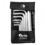 Fortis Set chei hexagonale in L Fortis, 2-10mm, 8 piese (4063726004574) - constructii-mag Cheie imbus