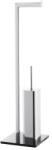Optima WC kefe Optima Glass fekete 20x20 cm GLASDRZSTET (NN4072AB)