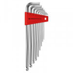 PB Swiss Tools Set chei hexagonale in L cu cap sferic PB Swiss Tools PB212, lungi, 1.5-10mm, 9 piese (PB212.LH-10) - constructii-mag Cheie imbus