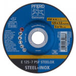 Pferd Disc polizare otel/inox Pferd PSF STEELOX, 125x22.23x7.2mm (62012640)