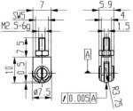 Käfer - Cap pentru ceas comparator tip 22, 7.5mm [62076] (62076) - constructii-mag