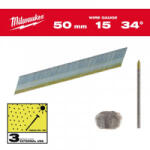 Milwaukee - Cuie inox, 15G, 50mm, 2500 bucati, cap D [4932492580] (4932492580)