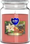 BISPOL Lumânare parfumată Bispol Aura - Vanilla and Amber, 500 g (snd99-355)