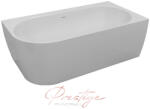 M-Acryl HARMONY KÁD 159x84 J + ELŐLAP (fehér) + LÁB/ Fehér click-clack 12584 (12584)
