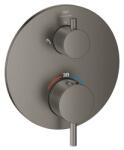 GROHE Atrio Termosztátos Zuhany Keverő 2 Kimenethez, Beépített Elzáró/váltó Szeleppel Brushed Hard Graphite 24358al0 (24358al0)