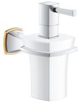 GROHE Grandera Kerámia Szappanadagoló, Tartókonzollal Króm / Arany 40910ig0 (40910ig0)