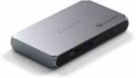 Satechi Thunderbolt 4 Karcsú Hub Pro (3x Thunderbolt 4 lefelé irányuló port akár 40 Gbps sebességgel, 15W, 2x 4K 60Hz-en vagy 1x 8K 30Hz-en vagy 1x 6K Mac-en) - Ezüst - studioeszkozok