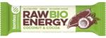 bombus Baton Energizant Bio, Raw Energy, cu Nuca de Cocos si Cacao 50 g Bombus