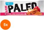 Max Sport Set 5 x Baton Proteic Raw Paleo cu Mar si Scortisoara, 50 g, Max Sport