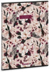 Ars Una Ars Una: Flowery Pink extra kapcsos vonalas füzet A/4 (53113757) - jatekshop