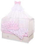 BabyLion Csillagos Babaágynemű Szett - Rózsaszín - 5 részes (5908297433516-764)